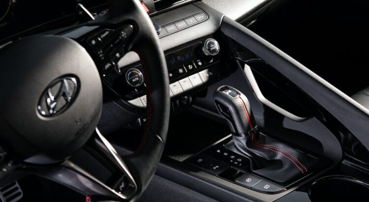 L'intérieur d'une voiture